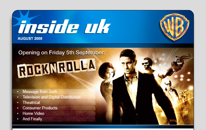 WB Inside UK - Rock n Rolla - Opening on Friday 5th September